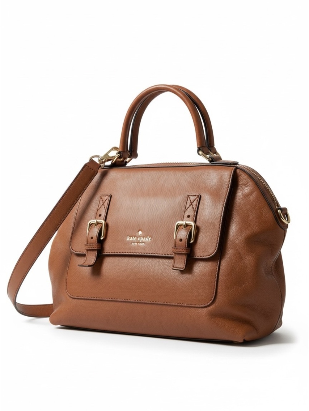 Kate Spade Brown Leather Satchel Shoulder Bag